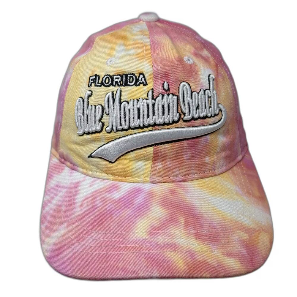 Lucky 7 USA Baseball Cap Hat Pink OS Florida Blue Mountain Beach Strapback
